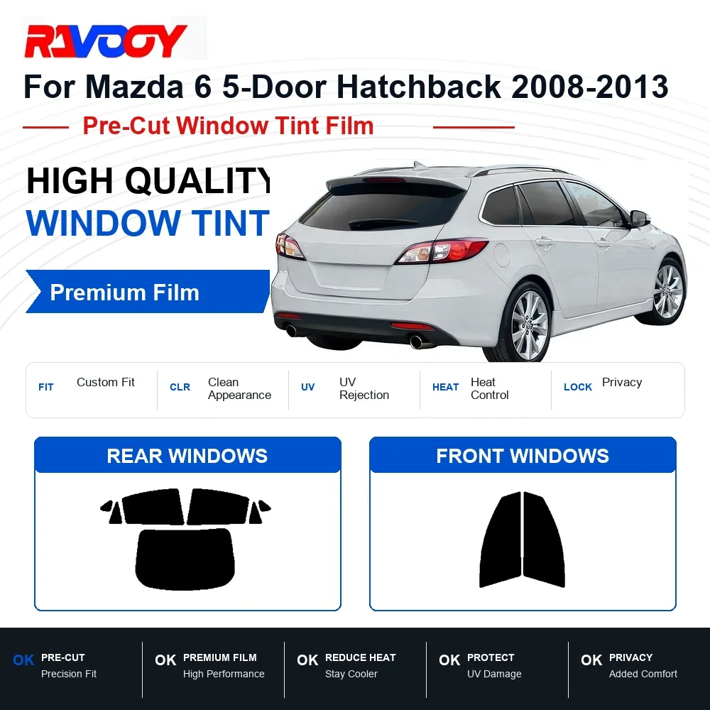 premium-pre-cut-window-tint-for-mazda-6-5-door-hatchback-2008-2013-front-rear-windows-uv-heat-rejection-privacy-film