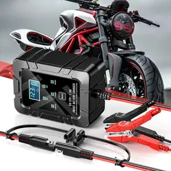Battery Charger Maintainer 1.5A Float Charger And Desulfator For Motorcycle Motorcycle Battery Maintainer For Deep Cycle