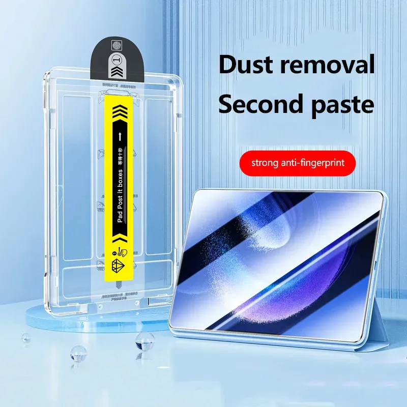 For Samsung Galaxy Tab S10 Plus 12.4inch S6 Lite S9 FE Plus 12.4 A9 8.7 S8 11 S7 Screen Protector Easy Install Tempered Glass