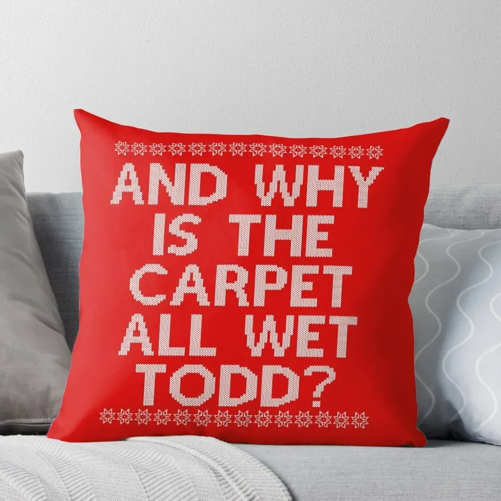 

And WHY is the carpet all wet TODD Throw Pillow home decor items anime girl Pillow