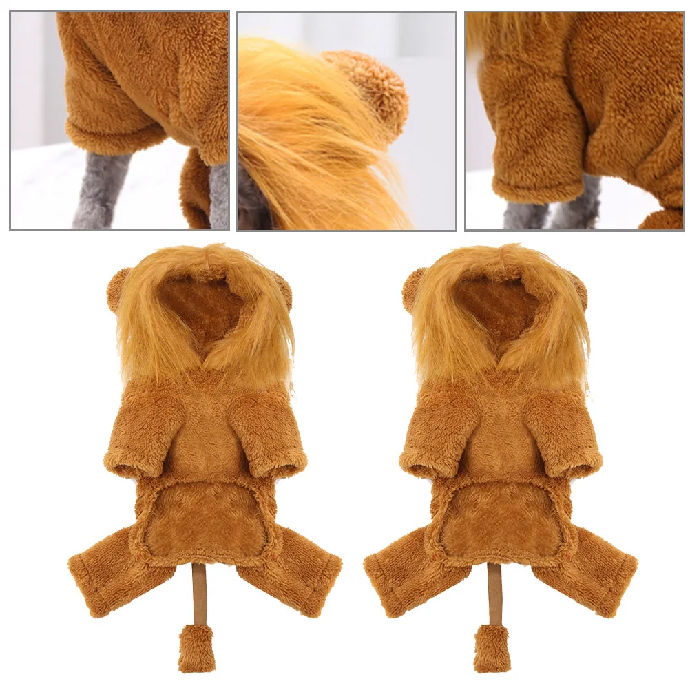 

Warm Transformation Outfit Halloween Cosplay Costume for Small Dogs Pet Party Clothes Lovely Pet Clothing for Pets