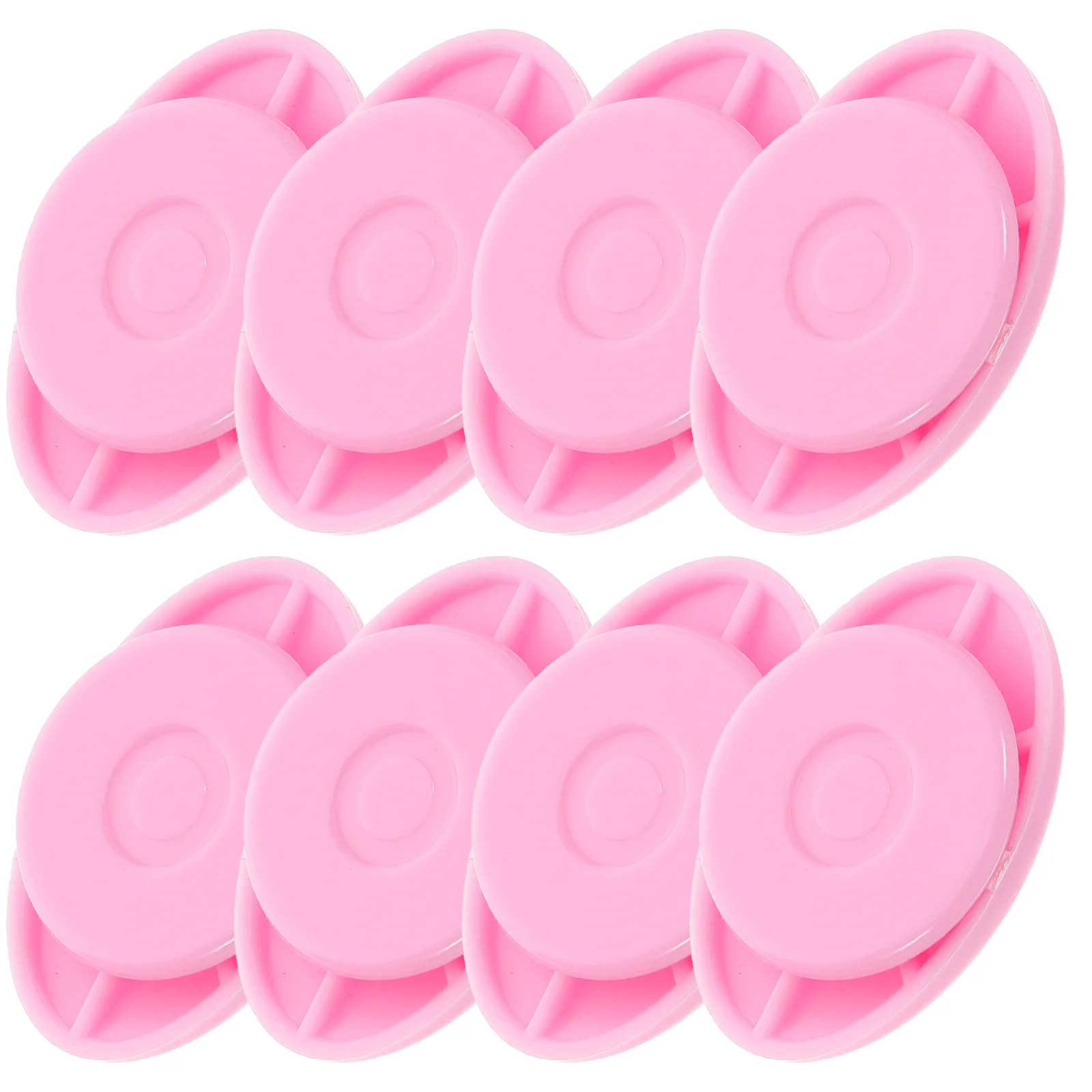 8 Pcs Bibs Magnetic Number Runners Clips Running Holder Marathon Buckles Button Race Pink