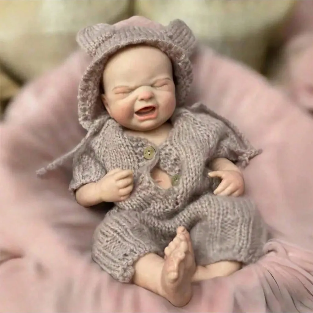 

Saskia 18-дюймовая силиконовая кукла реборн Maria, очаровательная плачущая кукла Марии для маленьких девочек, отлично подходит для подарков на день рождения