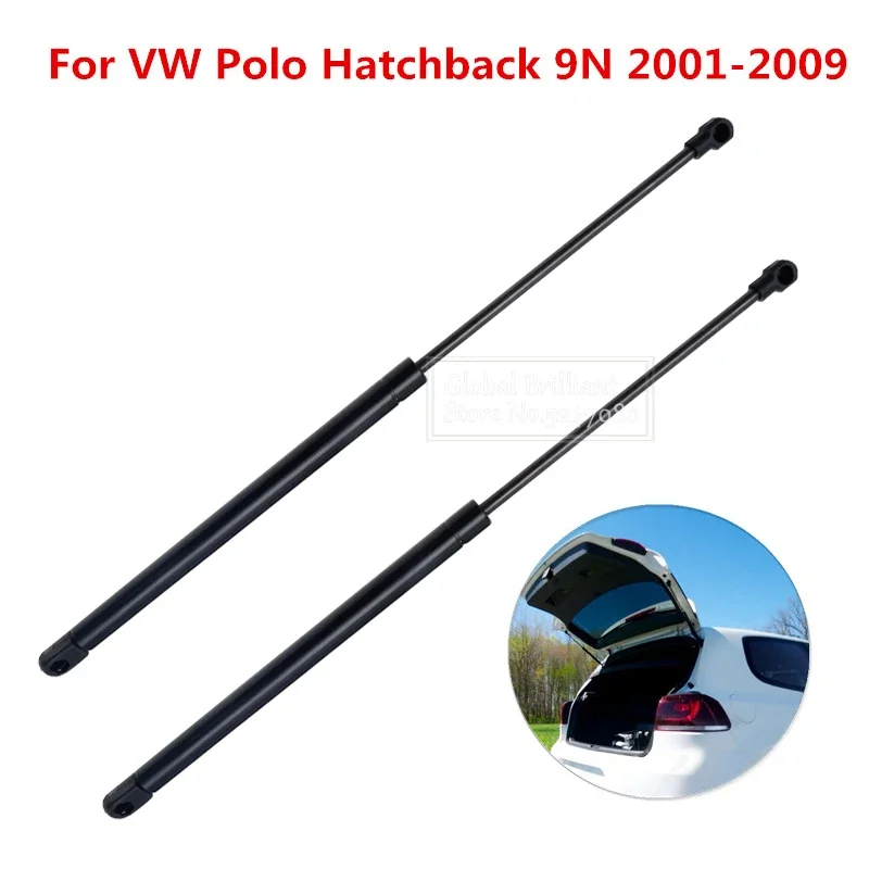 6Q6827550C 2x Rear Truck Tailgate Boot Gas Spring Shocks Struts Lift Supports Bars Rods Lifters Fit VW Polo Hatchback 9N 01-09