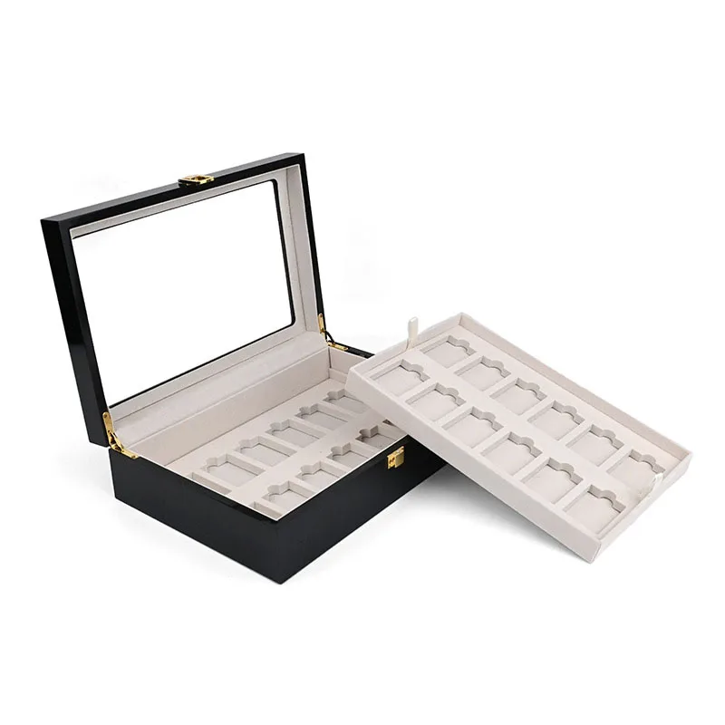 Single-layer Lighter Storage Box 24 Frames Redwood Baking Paint Sculpture Cigarette Lighter Holder Display Box