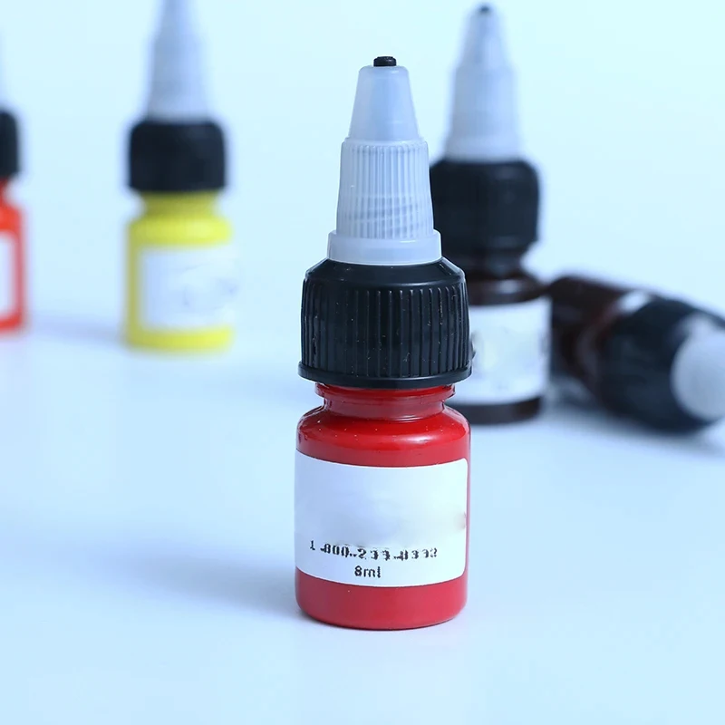 Tattoo Ink 14Colors 8ml Professional TattooInk for Body Art Natural Plant Micropigmentation Pigment Permanent Tattoo Ink