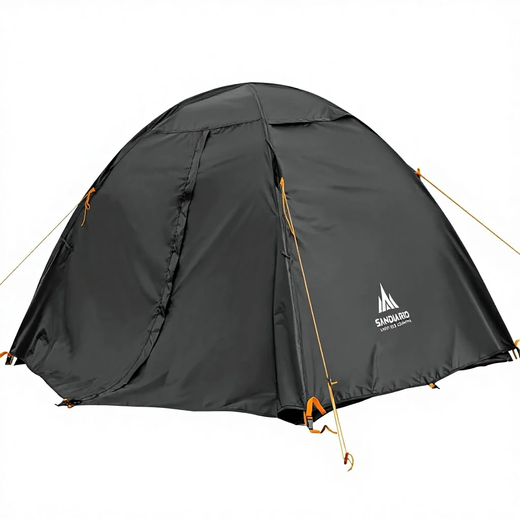 SANDIARIO Summer 2-Person Cotton Camping Tent with Quick Automatic Opening 3000MM Waterproofing and Stakes Included