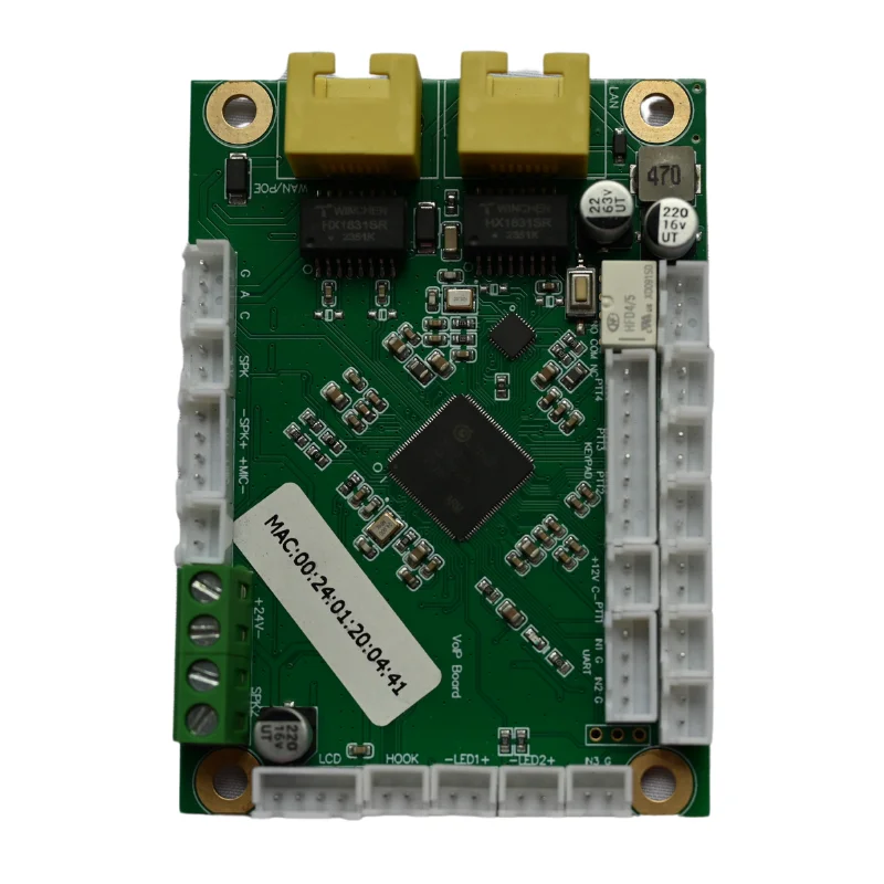 HZ-TB05 Hd Suara Sip Papan Modul Oem Voip Sip Ip Audio Telepon Pcb Kit Modul Paging Interkom Poe Kartu