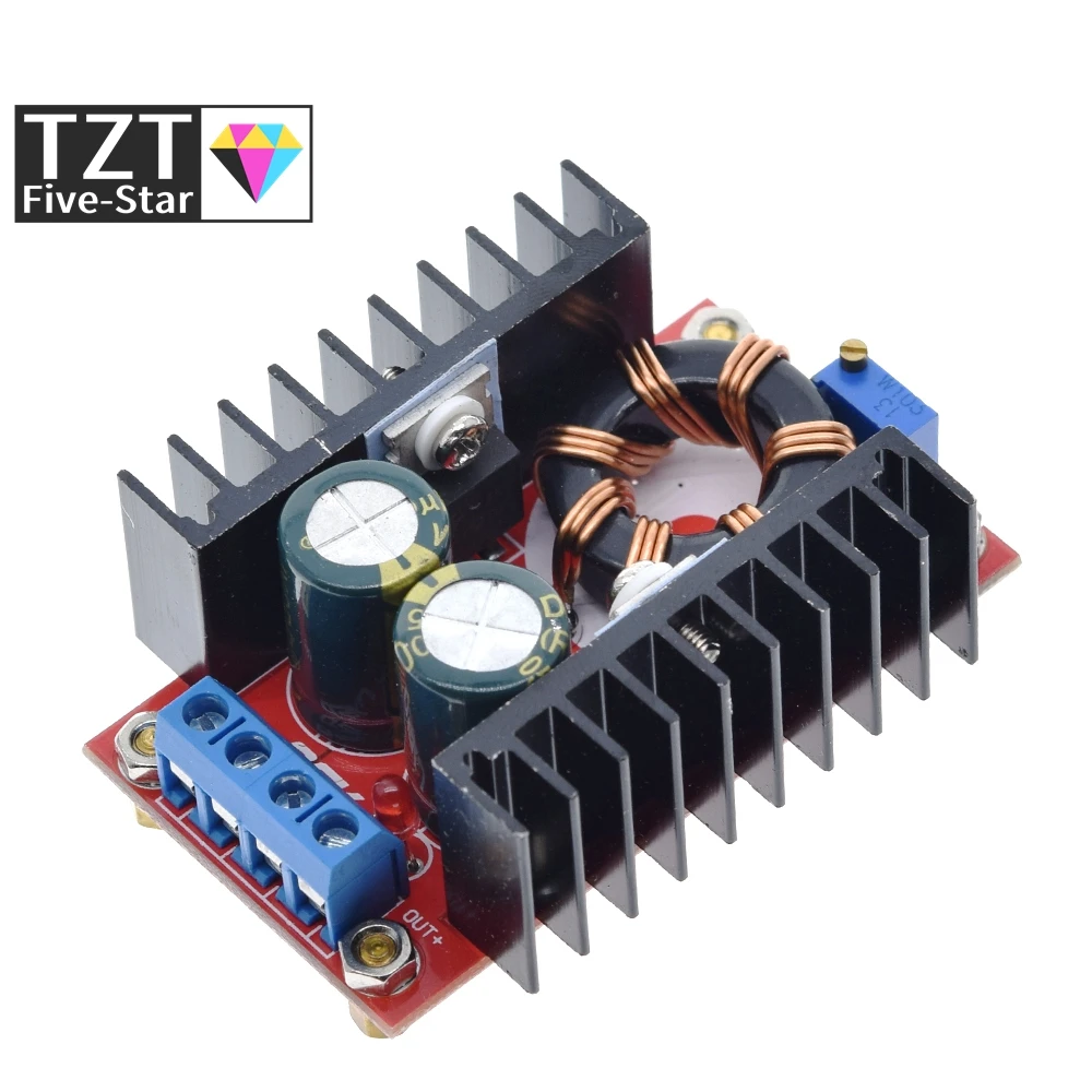 Imagem -05 - Tzt-dc-dc Boost Converter Step up Módulo de Alimentação 1032v a 12-35v 10a Laptop Tensão Charge Board 150w