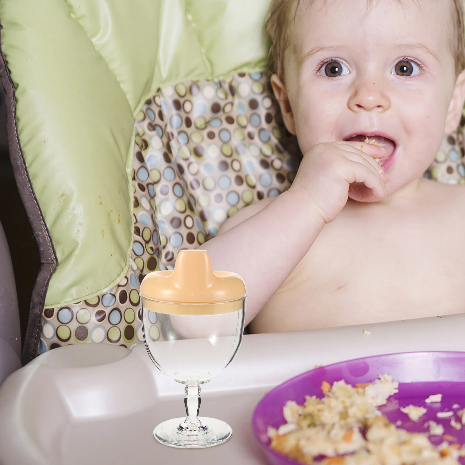 

2pcs Baby Training Cup Highball Glass Anti- For Toddler Milk Water Container Multipurpose Plastic Kids Drinking Cup