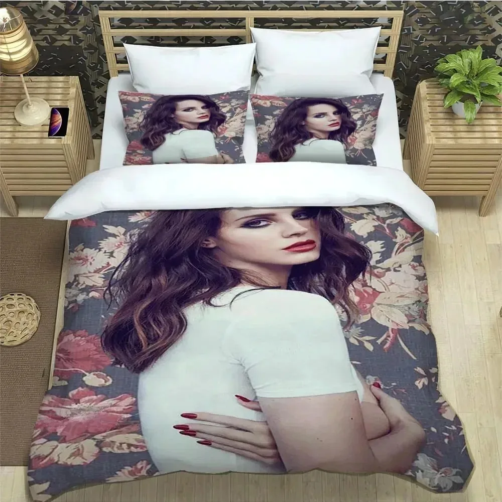 

3D Lana Del Rey printed Bedding Sets exquisite bed supplies set duvet cover comforter set bedding set luxury birthday gift 012