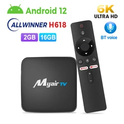 スマートTVセットトップボックスH618,Android 12, Allwinnerクアッドコア,cortex a53,6kビデオサポート,wifi,Google Voice,メディアプレーヤー