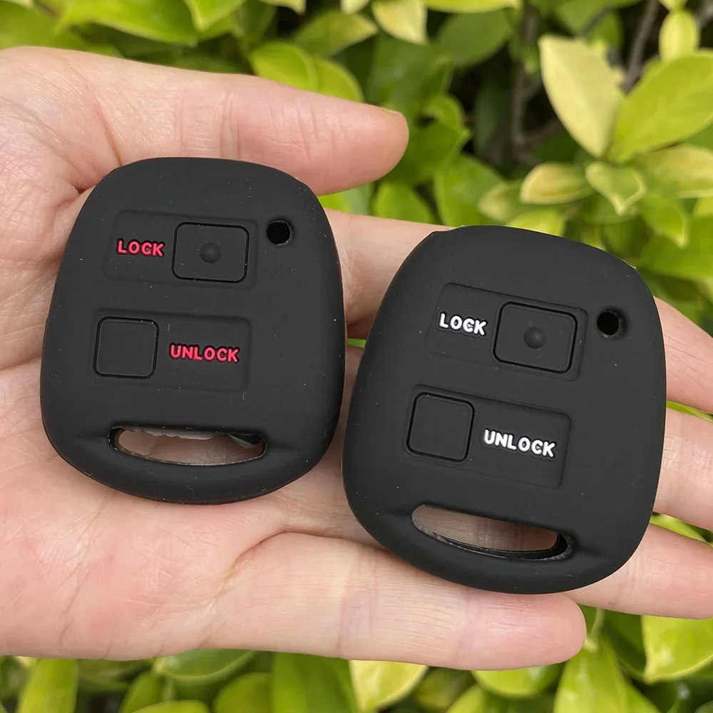 Silicone Car Key Cover Shell Fob for TOYOTA Avensis Camry Corolla RAV4 PRADO YARIS Tarago FJ Cruiser Land for Lexus Key Case
