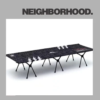 Letto da campeggio pieghevole con struttura in alluminio, lettino da campeggio, casa, esterno