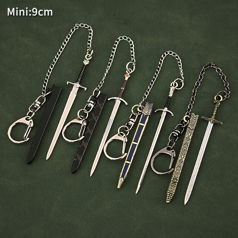 Valyrian Catspaw Dagger Keychain, Longclaw Sword Toy Game, Peripharrate of Thrones, Metal Cold Weapon Model, Craft Boy Ornament, 9cm