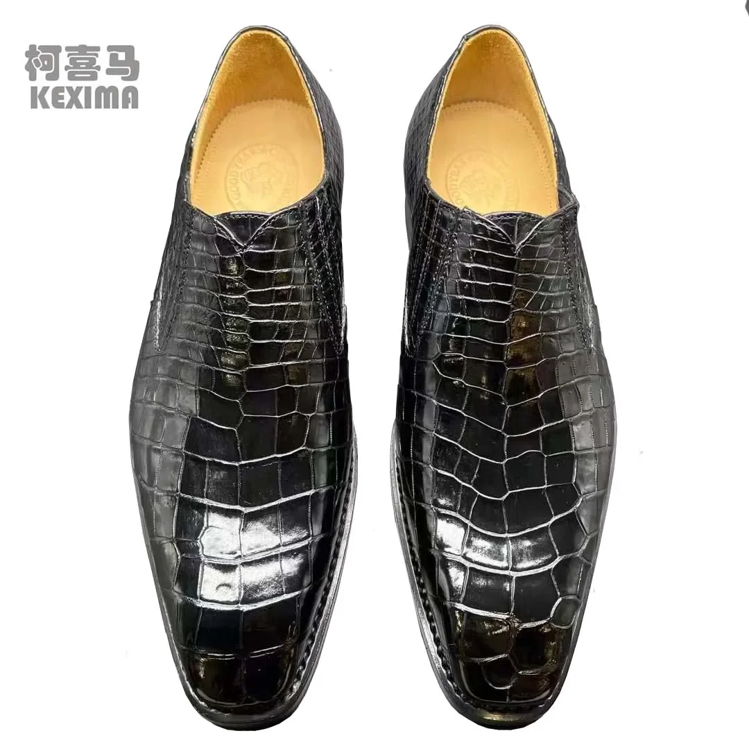 chue new Formal Shoes men crocodile shoes male crocodile shoes  leather sole business