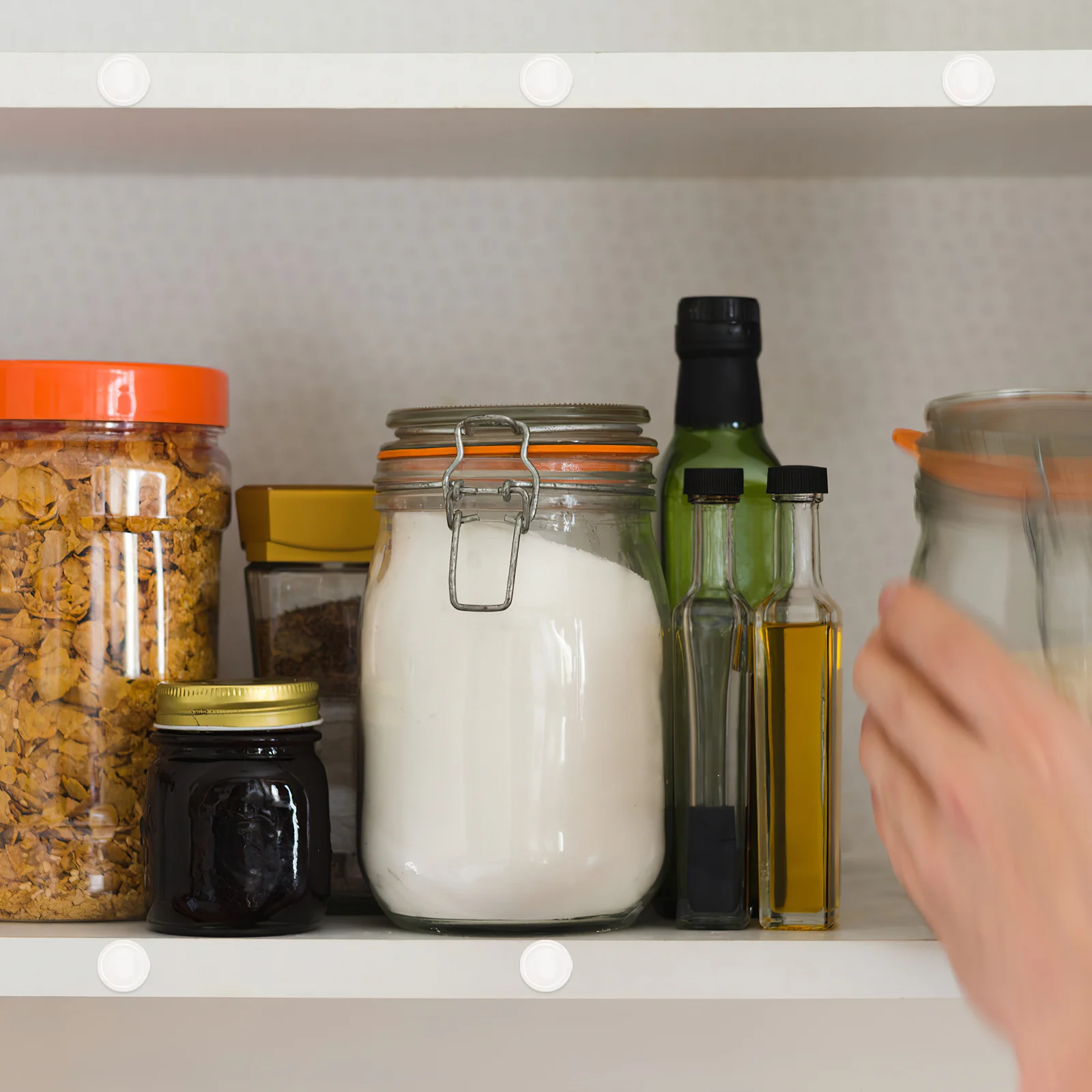 128 قطعة من مصدات أبواب الخزانة الشفافة من السيليكون لتوقف الدرج وواقي وسائد الأثاث لتخفيف الصوت #4