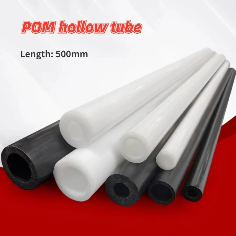 2/4Pcs White Black POM Hollow Pipe Polyoxymethylene Insulation Tube ID*OD 4x8-20x30mm For Precision Bushing Processing