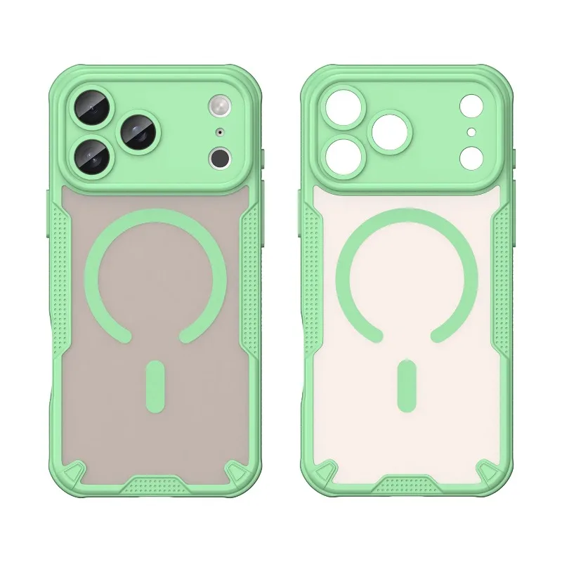 Matte Translucent Magnetic Case for Magsafe IPhone Air 17 16 15 14 13 11 Pro Max Plus 12 Mini 17Pro Mac Safe Armor Phone Cover