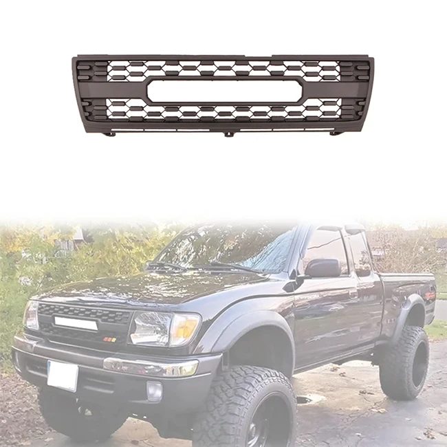 

LUMA Accessories Offroad Parts 1997-2000 Black ABS Plastic Car Bumper Grill Fit For Toyota Tacoma