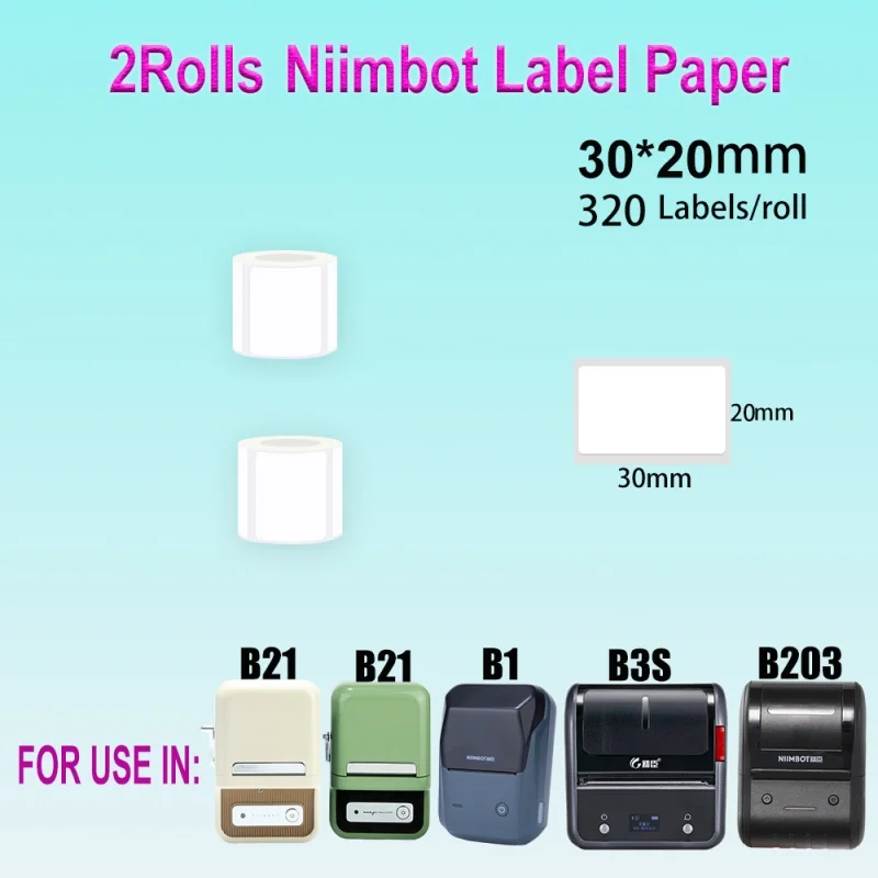 Multiple Size Thermal Label Inset Roll Papers Thermal Label Printer Machine Printing Multifunctional Bluetooth Pocket to The Job