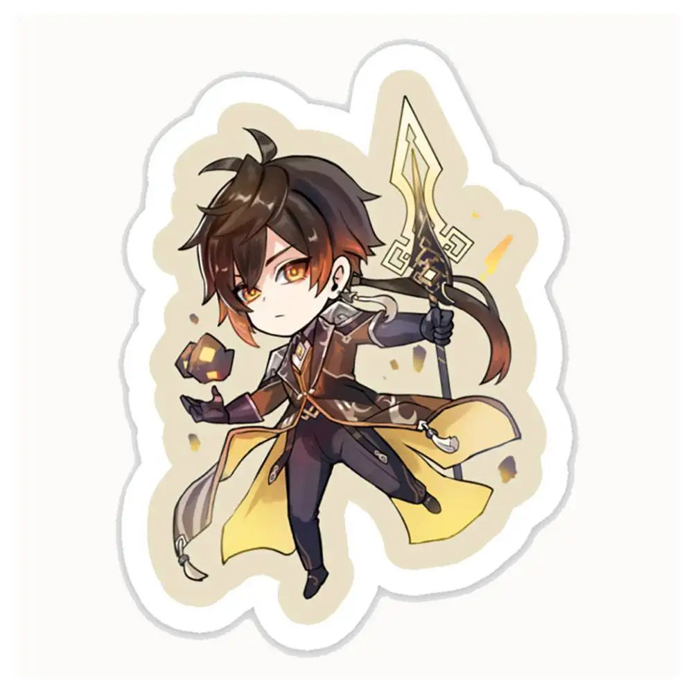 Zhongli Genshin Impact Liyue Waterproof Stickers For Decorating Car Windows Motorcycles And Computers.