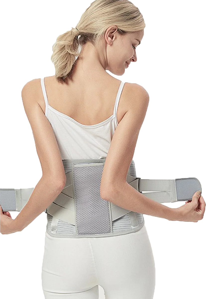 

Back Support - Brace Helps Relieve Back Pain Along The Lumbar (Vertebrae) Spine, Supports Weak Back Muscles, Compression