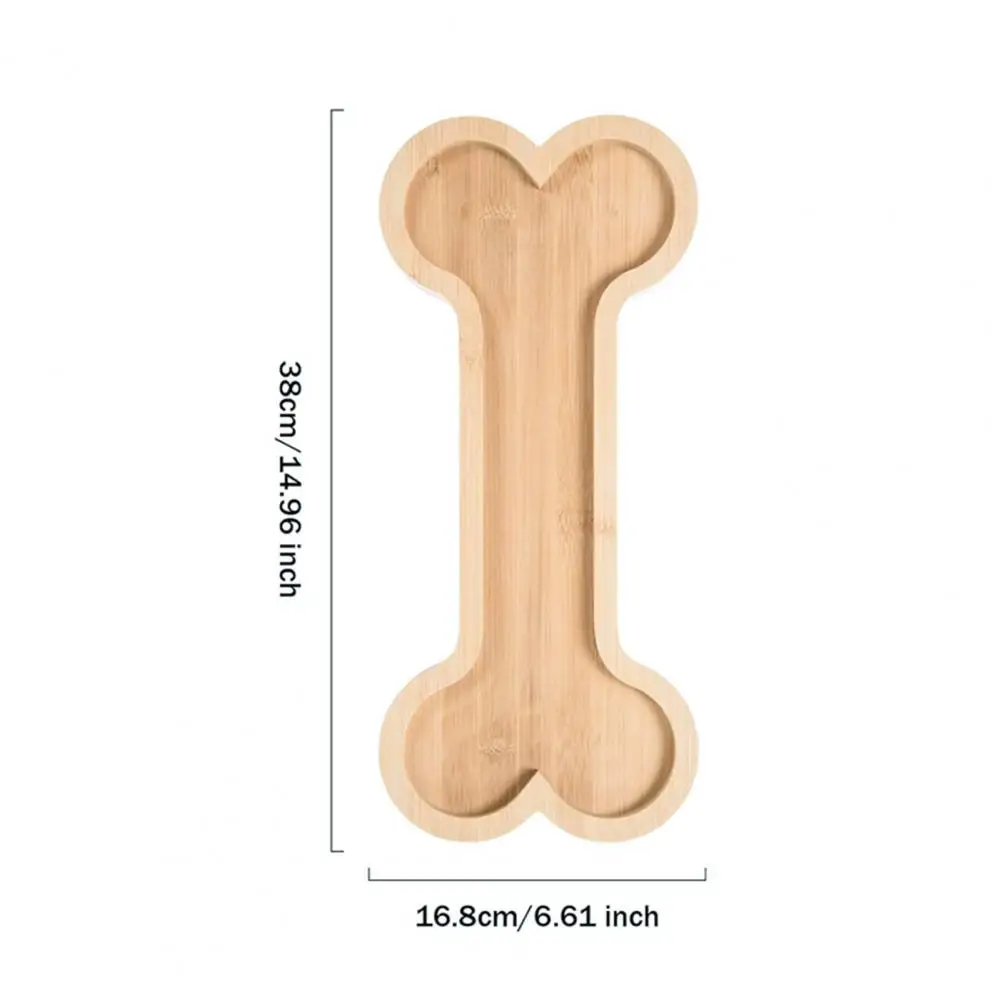 طبق حلوى ريفي من الخيزران صينية تقديم على شكل عظمة أو مخلب لوح فحم طبق للوجبات الخفيفة لمستلزمات حفلات الانتقال لمنزل جديد #6