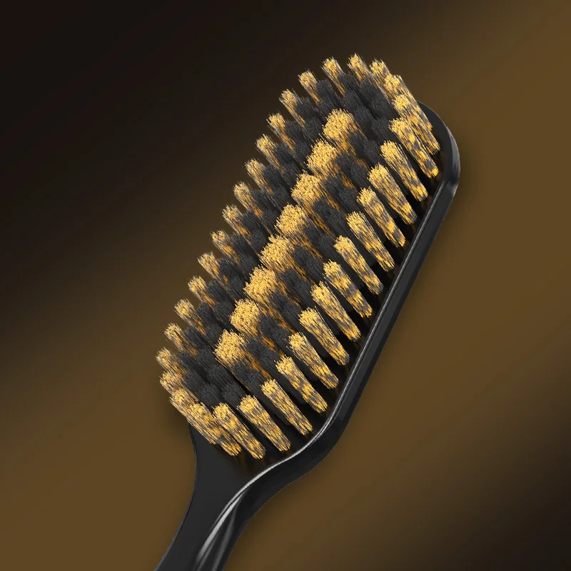 Black Gold Toothbrush Gift Box Set, Household Cleaning Tool, Soft Bristle Cleaning Tool, Suitable for Adult Daily Oral Care