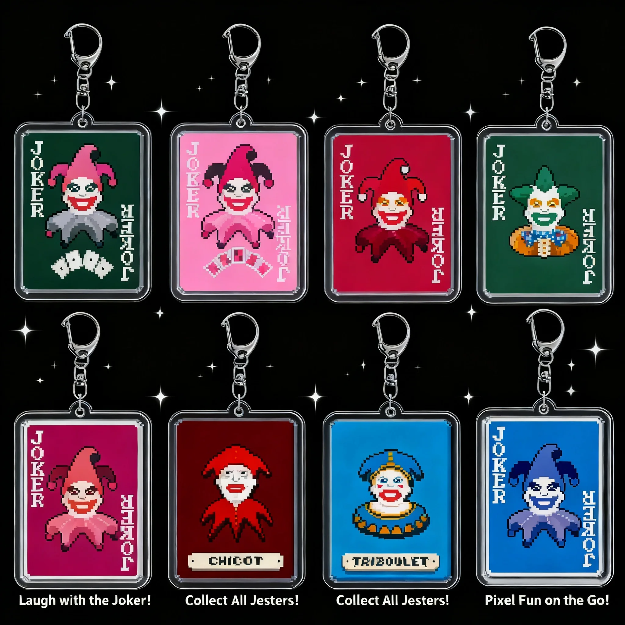 

Balatro Legendary Joker Acrylic Keychain Pendant Small Clown Game Amusing Corridor
