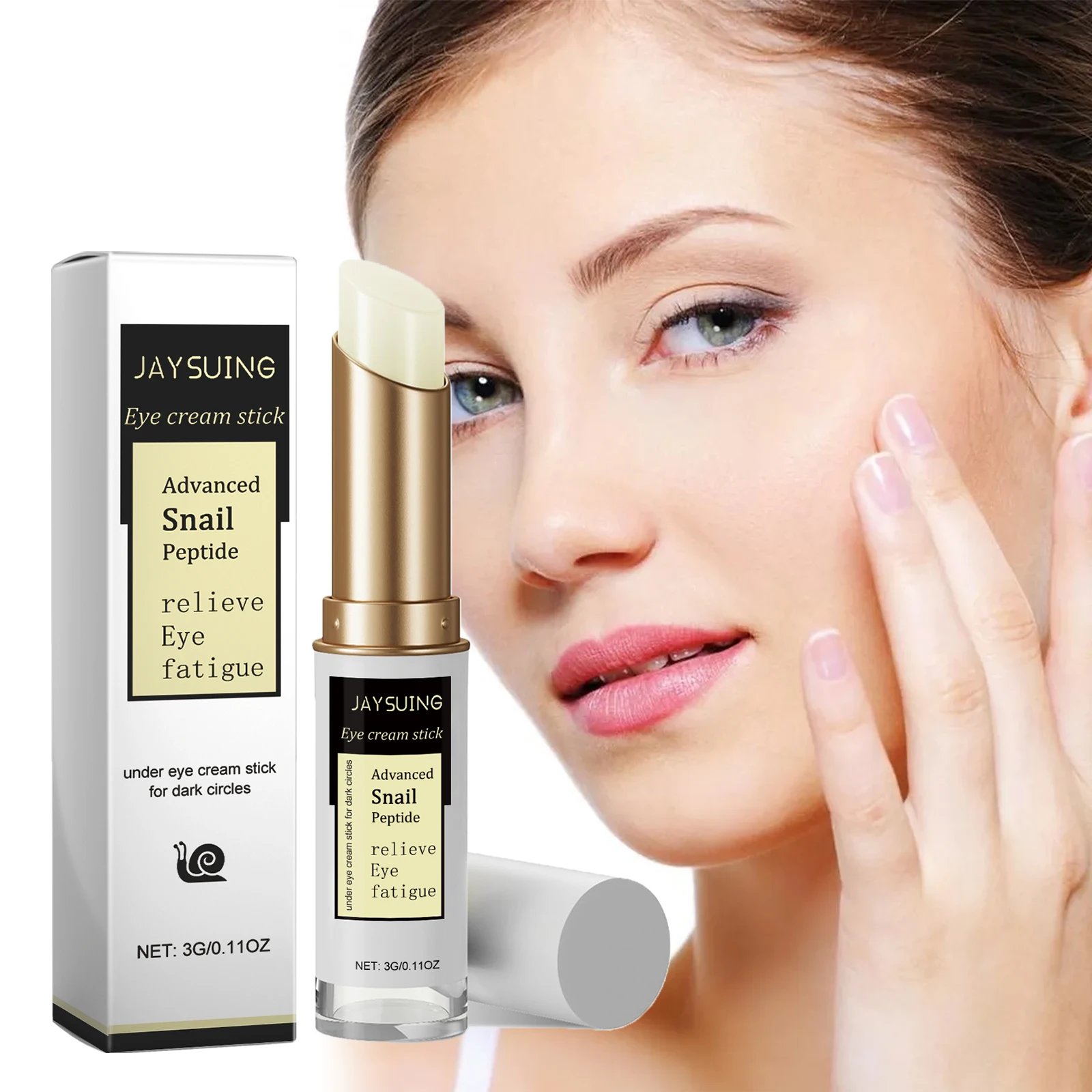 Snail Cream Gel - Snail Eye Cream Stick Anti-Schwellungen Faltenentfernung