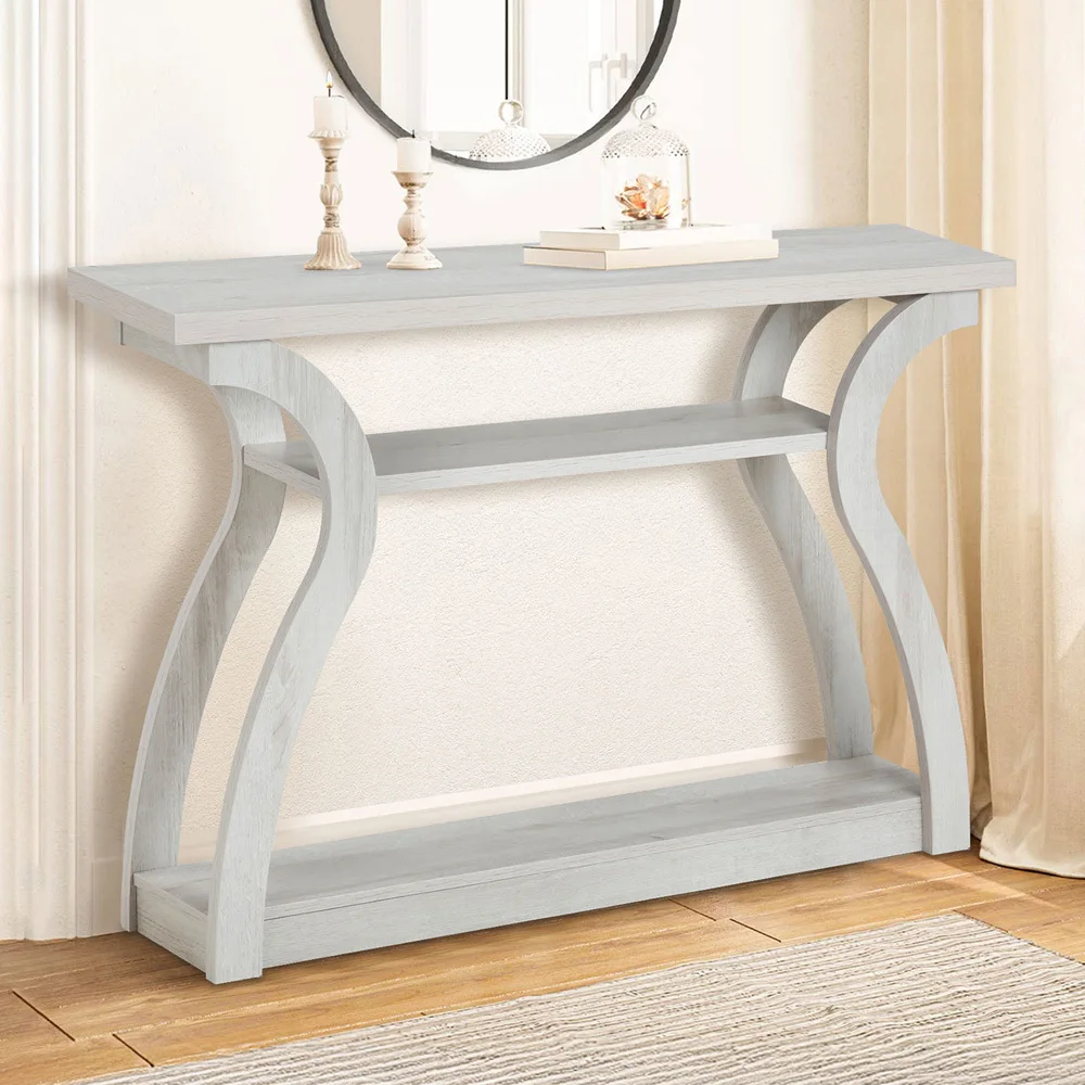 

！@Combohome Customizable Modern Nordic Solid Wood Console Table for Home Office and Living Room