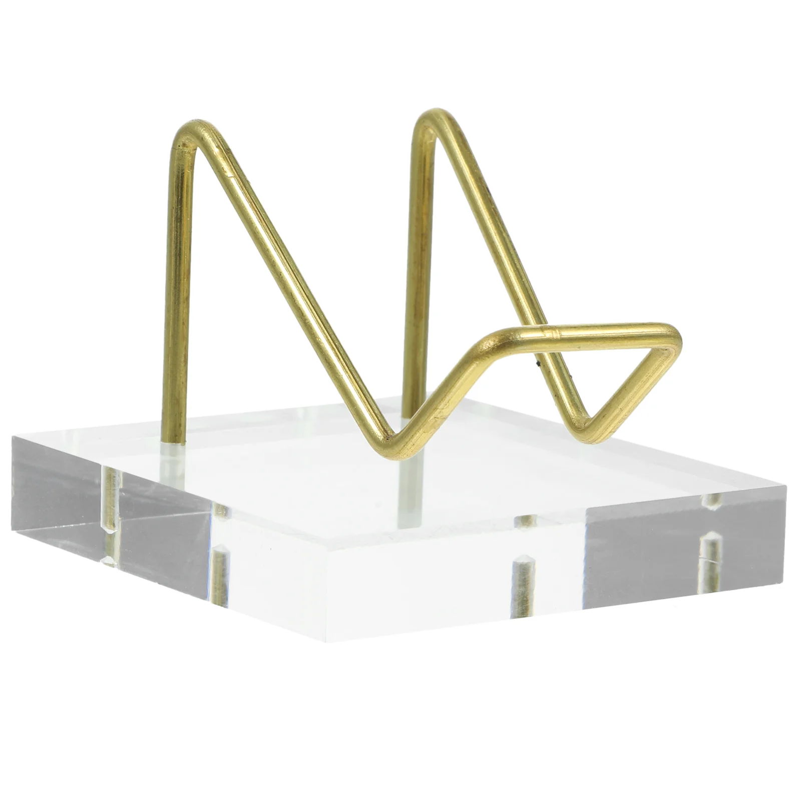 Base de muestra de mineral, estante de exhibición acrílico, soporte de joyería, minerales, soportes pequeños transparentes para brazo de Metal, gafas, bandejas de cristal