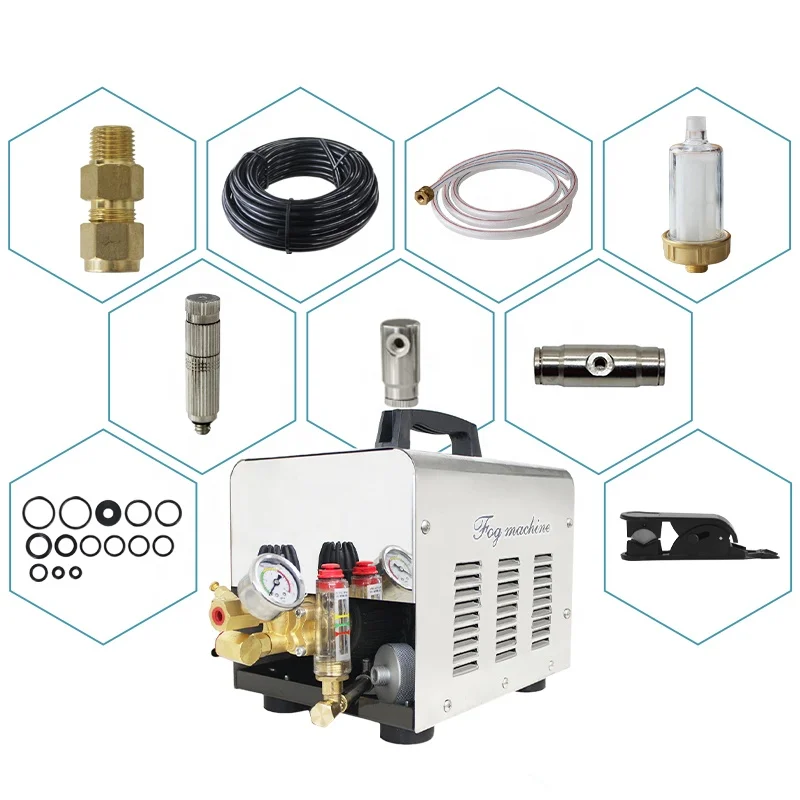 

Garden Supplies Most Popular in 2025 High Pressure Mist Spray Machine Mist Cooling System with Pump