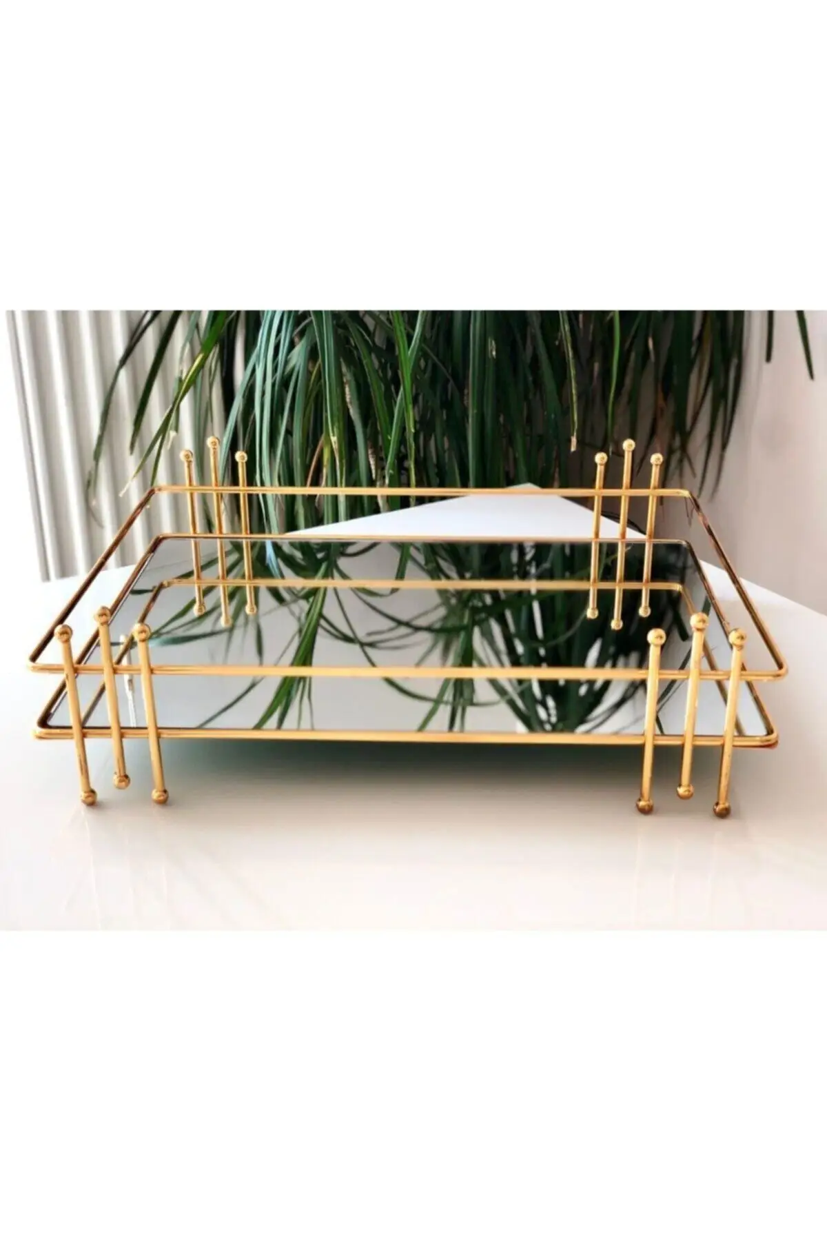 Decorative Mirror Presentation Tray 30*40 Gold Color Presentation Tray 2022 New Model Luxury Suınum Tray Modern European Style tray