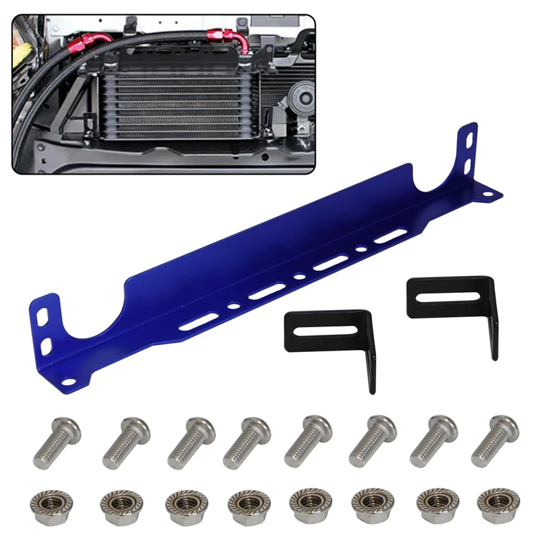 Oil Cooler Bracket Universal 262mm Transmission Oil Cooler Mounting Bracket Kit