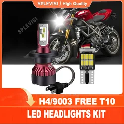 H4 T10 Hi Low Beam LED Headlight Replace Kit 6000K White For YAMAHA FZ8 FAZER 600 FZ1 S1 FZ6 sa N