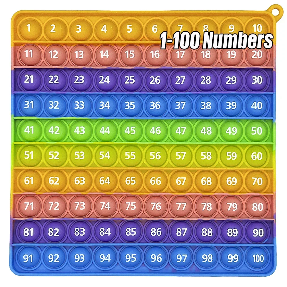 Montessori Learn 1-100 Numbers Figures Counting Math Games Math Teaching Manipulatives Educational Toys for School Kids
