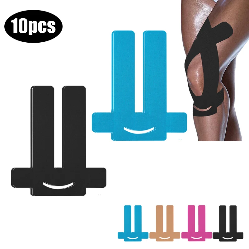 

6-10PCS Kinesiology Tape for Knees Elastic Breathable Knee Tape Pain Relief Precut Sports Cotton Athletic Tape Provide Support