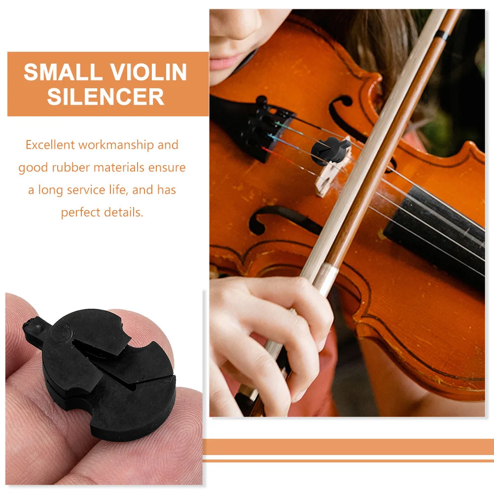 

6 Pcs Violin Mute Rubber Viola Small for Musical Instrument Replacement Practical