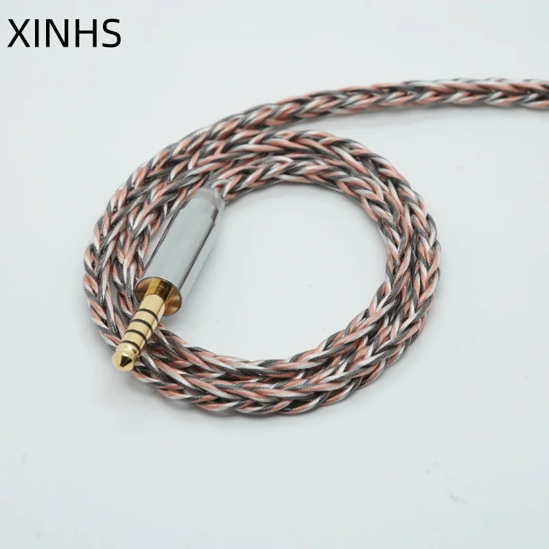 XINHS F14 8-adriges 7N versilbertes OCC+Graphen OCC Kopfhörer-Upgrade-Kabel – Detail 4