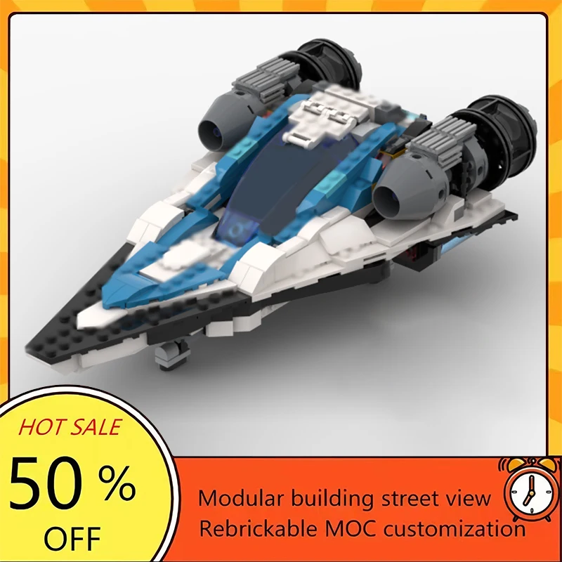 

Набор для сборки космического корабля из 401 детали: популярная модель по мотивам фильмов о космических войнах, модульный конструктор, технологичный подарок, праздничный набор для детей