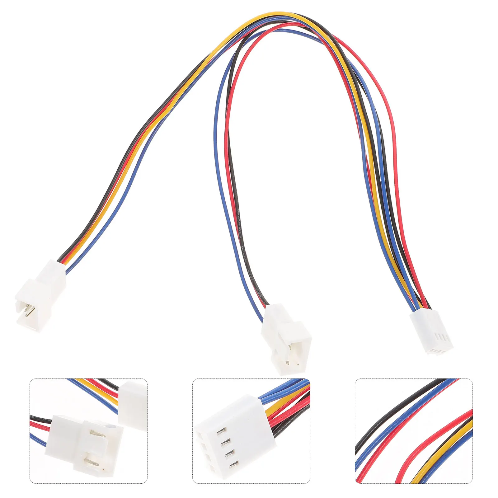 

PWM Fan Extension Cable Splitter Pure Copper Connector for PC Fans Temperature Control Aesthetic Design