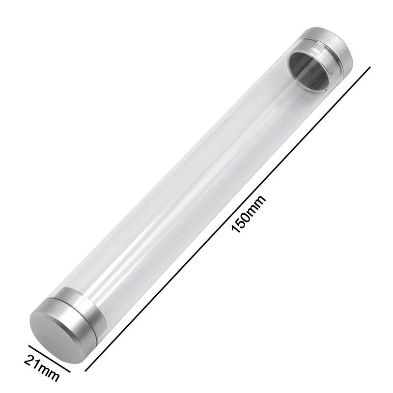 Naxilai 5/10 個 PC 包装チューブ収納ボックスクリアピンセットボックスプラスチックチューブシリンダー角パイプ