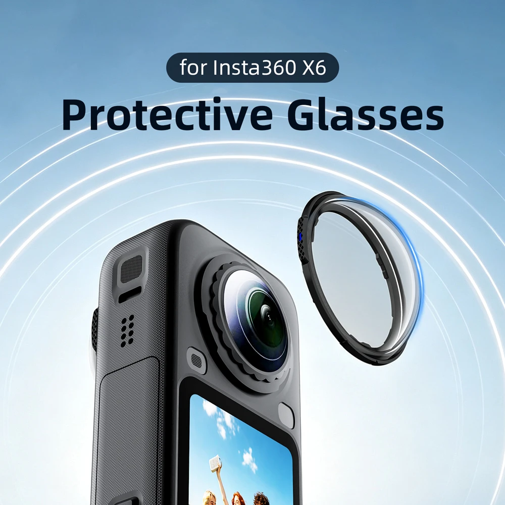 insta360-x6用保護メガネ-スクリーンプロテクターフィルム-レンズ保護アクセサリーフィルム-ウルトラhd-耐傷性