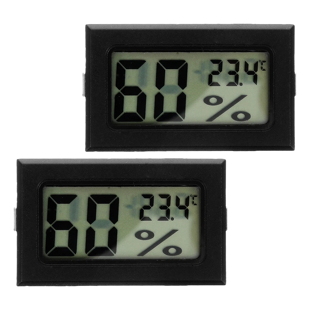 

2 Pcs Digital Hygrometer Thermometer Mini Humidity Gauge Indoor Small Room Temperature Monitor Home Office