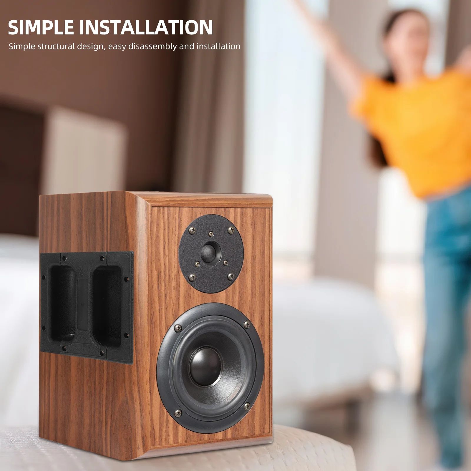 

2Pcs Professional Speaker Handle ABS Material Easy Install Strong Portable Speaker Handle Amplifier Handles Amplifier Supplies