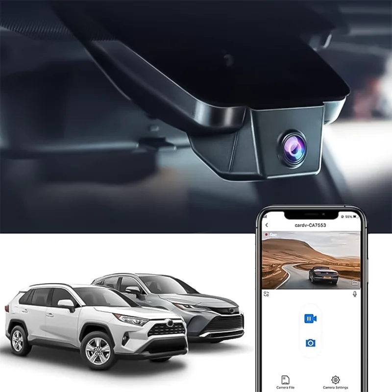 Kamera samochodowa Fitcamx 4K do Toyota RAV4 XA50 XA40 (2017-2025) i Venza/Harrier, Suzuki Across Car DVR Camera Recorder, OEM Design