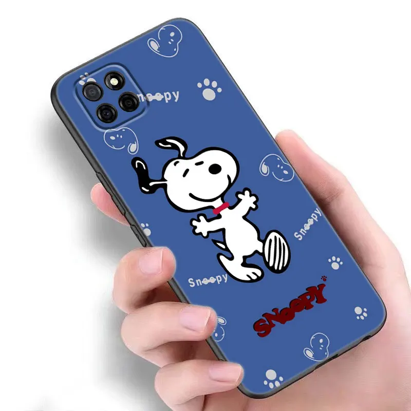 Cartoon S-Snoopy Dog Phone Case For Samsung A13 A15 A22 A24 A32 4G A33 A34 A35 A52S A53 A54 A55 A73 5G A12 A14 A23 A51 A72