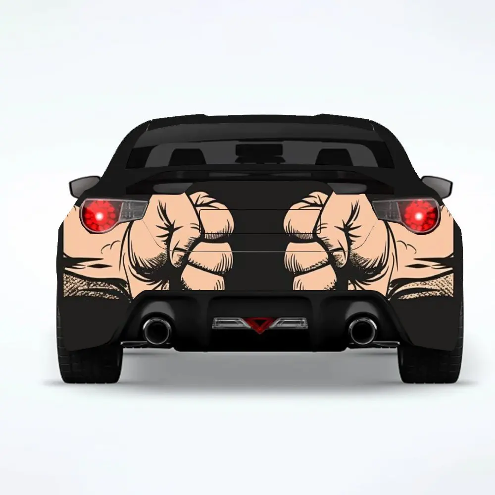 ملصق سيارة من فست كلاش - ملصق فينيل لخلف السيارة، ملصقات فينيل ذاتية اللصق مقاومة للماء لذيل السيارة والمصد، ديكور